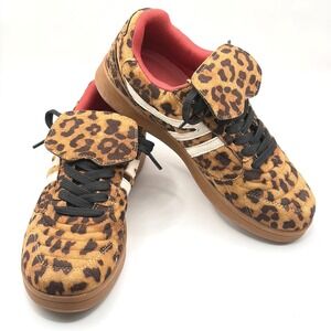Steve Madden Madrid Leopard Print Sneakers Women 5.5 MADR03 S1 Animal Print Gum
